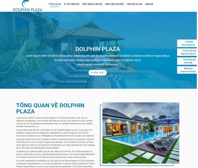 thiết kế website giới thiệu dự án bất động sản chuyên nghiệp